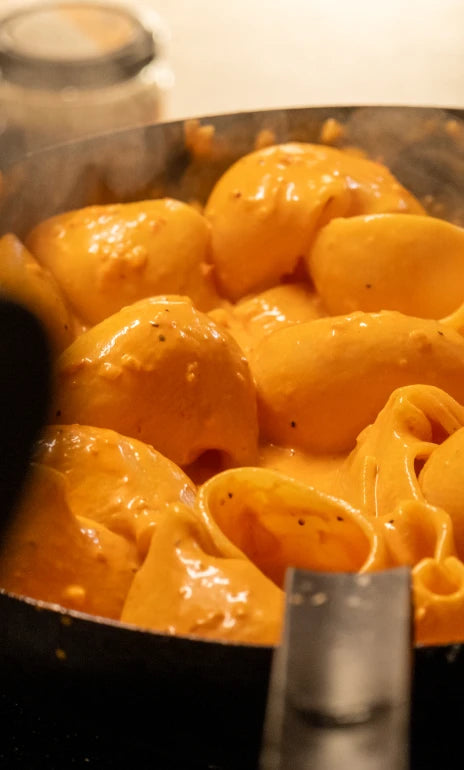 Cooking pasta - @eatkickfoods Instagram