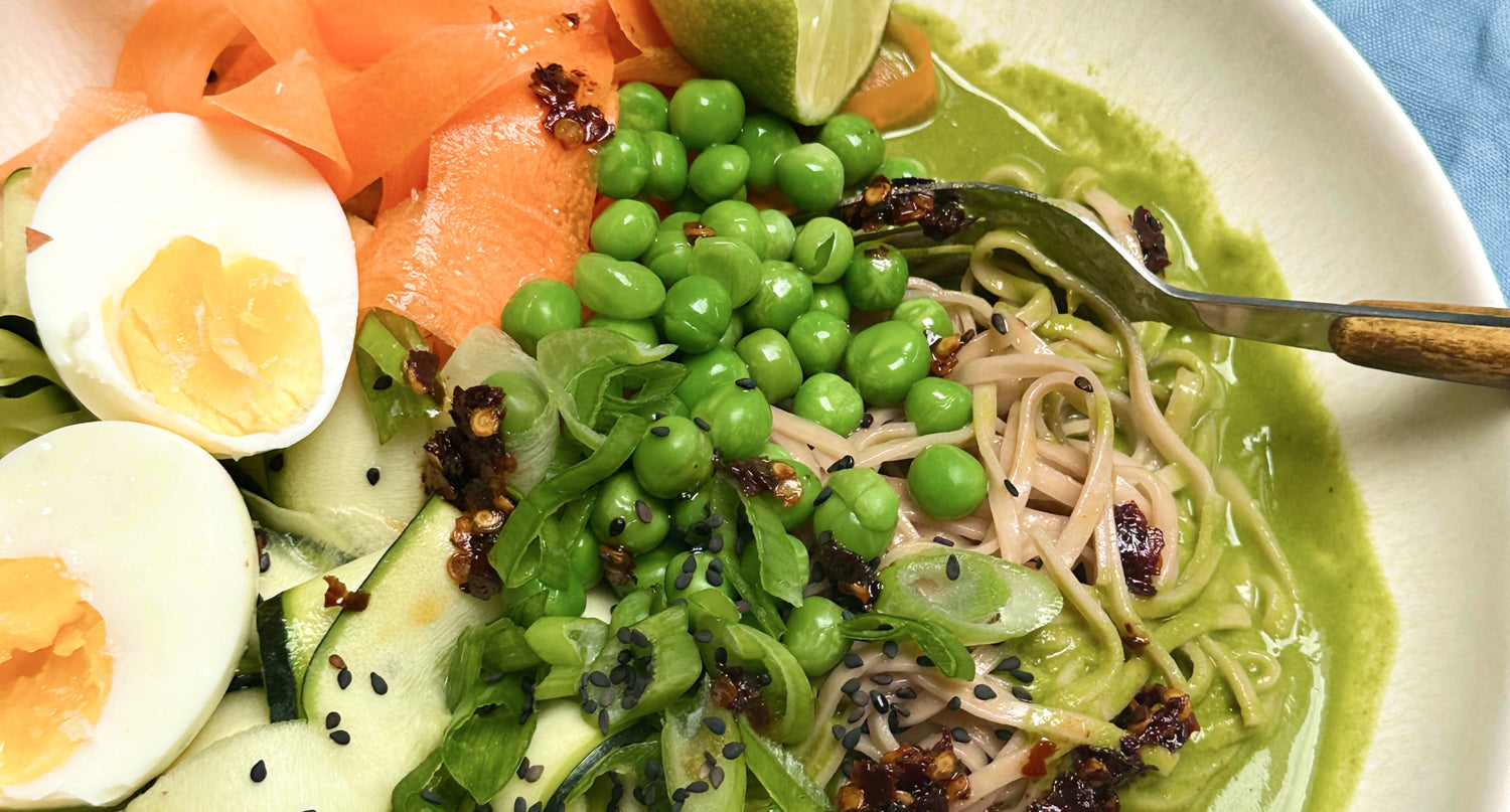 Green Broth Soba Noodle Bowl