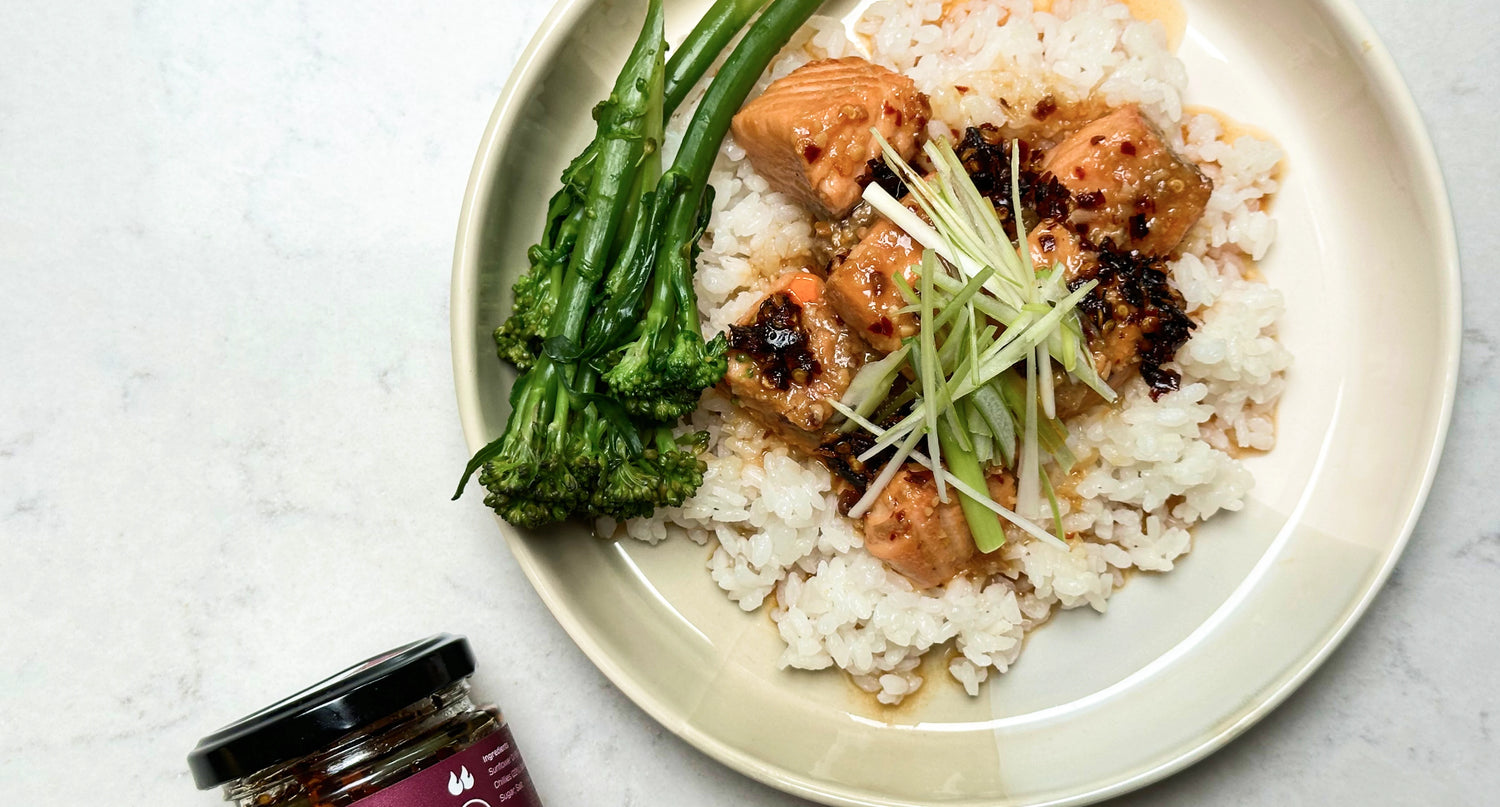 Miso Lemon Salmon and Rice