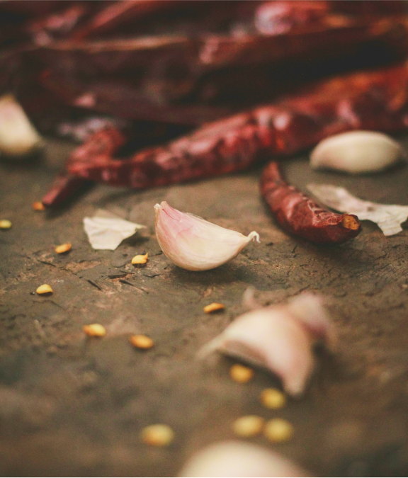 Garlic and Chilli Ingredients