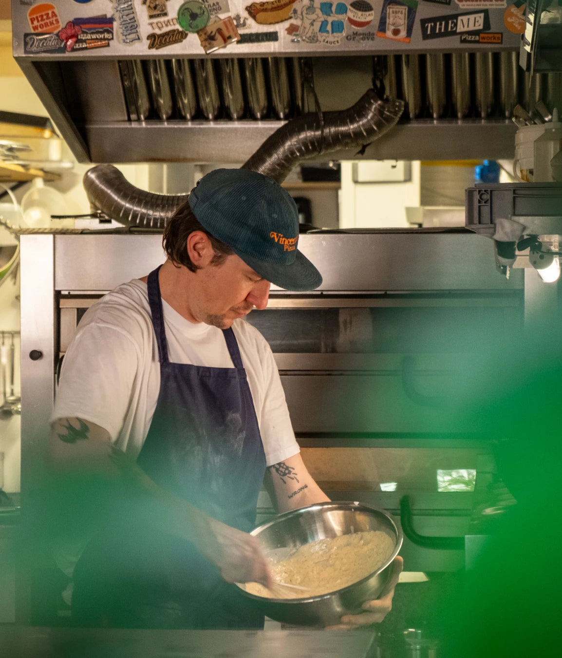 Tom mixing Pizzaiolo’s Peperoncino